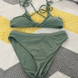 Green Bikini Set dippin daisy NWOT